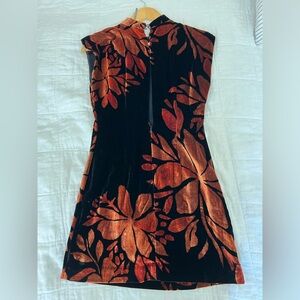 Anthropologie velvet shift dress